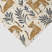 Speelse Luipaard Jungle Patroon Tissuepapier (Detail)
