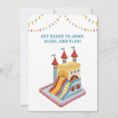 Speelse Maze Castle verjaardagsfeestje Kaart (Achterkant)
