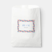 Speelse meerkleurige blokken bedankzakje (Voorkant)