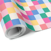 Speelse meerkleurige blokken cadeaupapier (Rol Hoek)