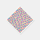 Speelse meerkleurige blokken servet (Hoek)