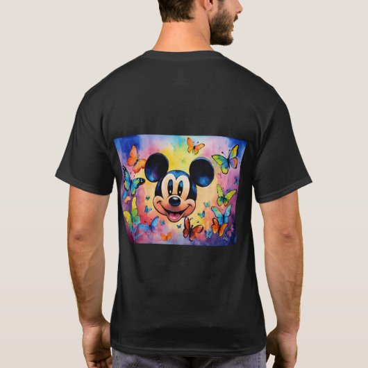 Speelse Mickey: Grafisch T-shirt (Achterkant)