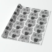 Speelse minimalistische hamster cadeaupapier (Uitgerold)