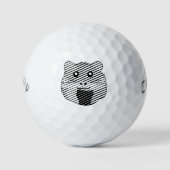 Speelse minimalistische hamster golfballen (Voorkant)