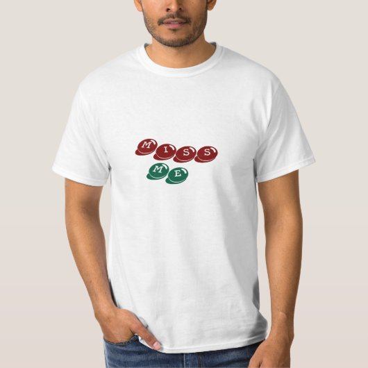 Speelse "Miss Me" grafisch T-shirt (Voorkant)
