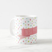 SPEELSE MODERNE HARTEN helder grillig patroon Koffiemok (Voorkant links)