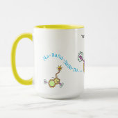 speelse mok voor serotonine koffie (Links)