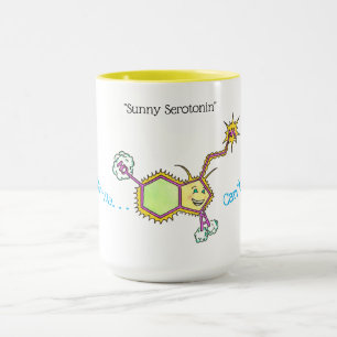 speelse mok voor serotonine koffie