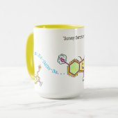 speelse mok voor serotonine koffie (Voorkant links)