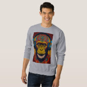 Speelse Monkey Print T-shirts Leuk, Stijlvol, Comf (Voorkant volledig)