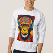 Speelse Monkey Print T-shirts Leuk, Stijlvol, Comf (Voorkant)