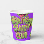 Speelse Monsters Zombies Voor Halloween Papieren Bekers (Voorkant)