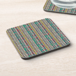 Speelse Mozaïek Abstract Patroon Design 1306 Bier Onderzetter