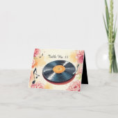 Speelse Muzikale Bloemen waterverf Tafelnummer (Voorkant)