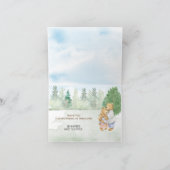 Speelse Neutral Beer Crown Baby shower Bedankkaart (Binnen)