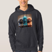 Speelse newfies hoodie (Voorkant)