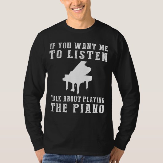 Speelse notities met Als je wilt dat ik luister, p T-shirt (Voorkant)
