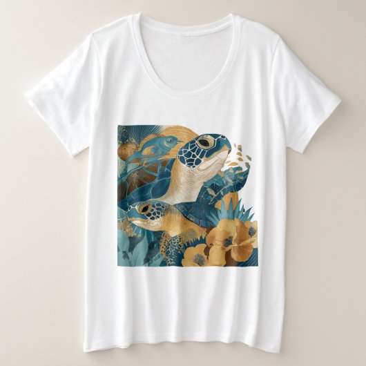 Speelse Oceaandieren Zomer T-Shirt Cadeau (Design voorkant)