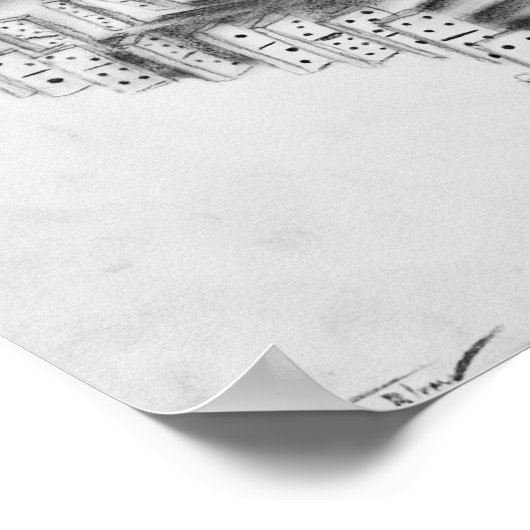 speelse octopus-poster poster (Hoek)