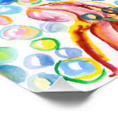 Speelse Octopus Print Foto Afdruk (Hoek)