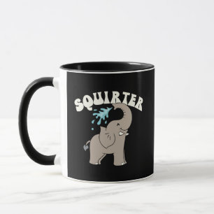 Speelse Olifant Water Spuitende Mok