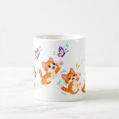 Speelse Oranje Kittens Koffiemok (Center)