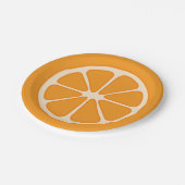 Speelse Oranje Slice Paper Bord (Gekanteld)