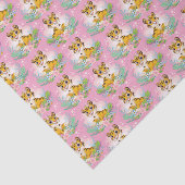 Speelse Oranje Tabby Kittens Tissue Paper Tissuepapier (Detail)