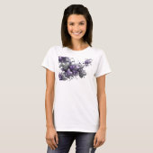 Speelse Paarse ABSTRACTE KUNST Maatwerk T-shirt (Voorkant volledig)