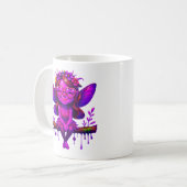 speelse Paarse fee Koffiemok (Voorkant links)