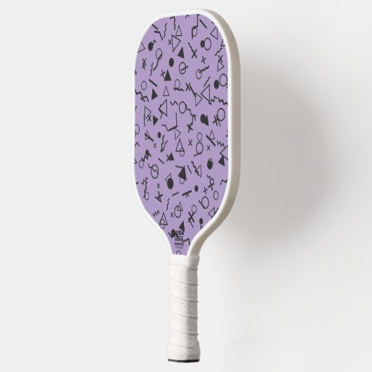 Speelse Paarse Pickleball Paddle (Links)