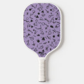 Speelse Paarse Pickleball Paddle (Voorkant)