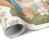 Speelse Paashaas Patroon Cadeaupapier (Rol Hoek)