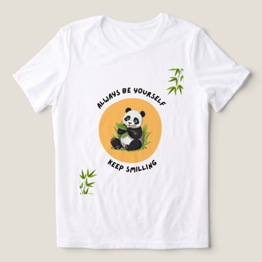 Speelse Panda Vibes T Shirt Design (Design voorkant)