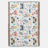 Speelse Panda & Vrienden – Leuk Dier Deken (Voorkant Verticaal)