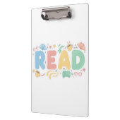 Speelse Pastel Bubble "LEES" Sticker Stijl Klembord (Links)