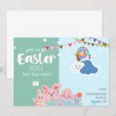 Speelse Pastel Bunnies Paasfeest Fun Kaart (Voorkant / Achterkant)