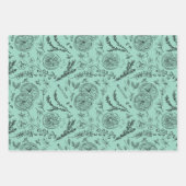 Speelse pastel grillige moderne Nordic Line Art Inpakpapier Vel (Voorkant)