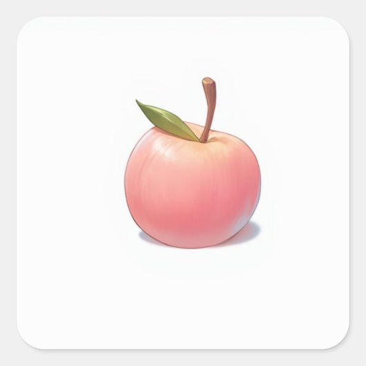 Speelse pastelillustratie vierkante sticker (Voorkant)