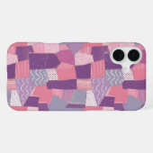 Speelse Patchwork Harmony iPhone Hoesje (Achterkant horizontaal)
