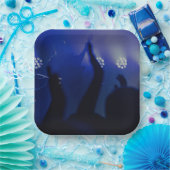 Speelse Patronen op 9" Vierkante Papier Borden Papieren Bordje (Feest)