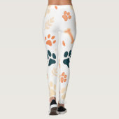 Speelse Paw Print Leggings | Schattigee honden- en (Achterkant)