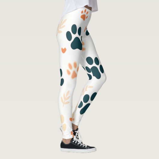 Speelse Paw Print Leggings | Schattigee honden- en (Rechts)