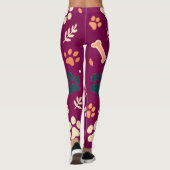 Speelse Paw Print Leggings | Schattigee honden- en (Achterkant)