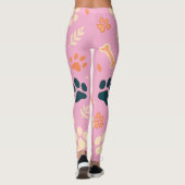 Speelse Paw Print Leggings | Schattigee honden- en (Achterkant)