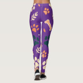 Speelse Paw Print Leggings | Schattigee honden- en (Achterkant)