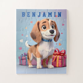 Speelse Paws Beagle Puppy Kleurrijke geschenken Ga Legpuzzel