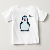 Speelse Penguin Baby T-shirt (Voorkant)