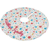 Speelse Penguin Rendier Snowman Design Kerstboom Rok (Gekanteld)