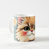 Speelse Perzische kat Koffiemok (Voorkant links)